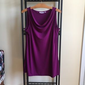 Susan Graver Liquid Knit Sleeveless Tunic - M